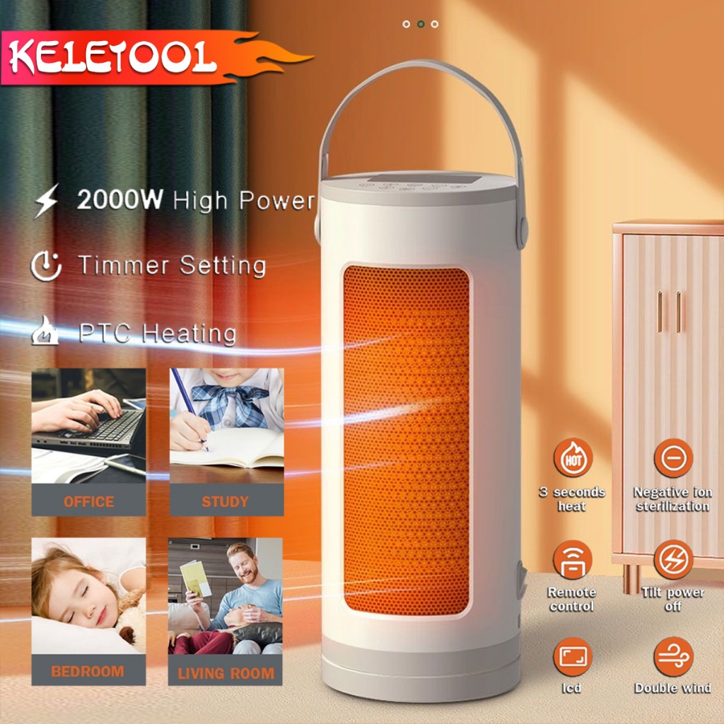 heater fan Air Space Heaters Electric Heating Quick Heating Office Home PTC Ceramic Heaters2000w Air Space Heater Fan Warmer Room Winter Overheat Tip Protect Mini Portable Energy