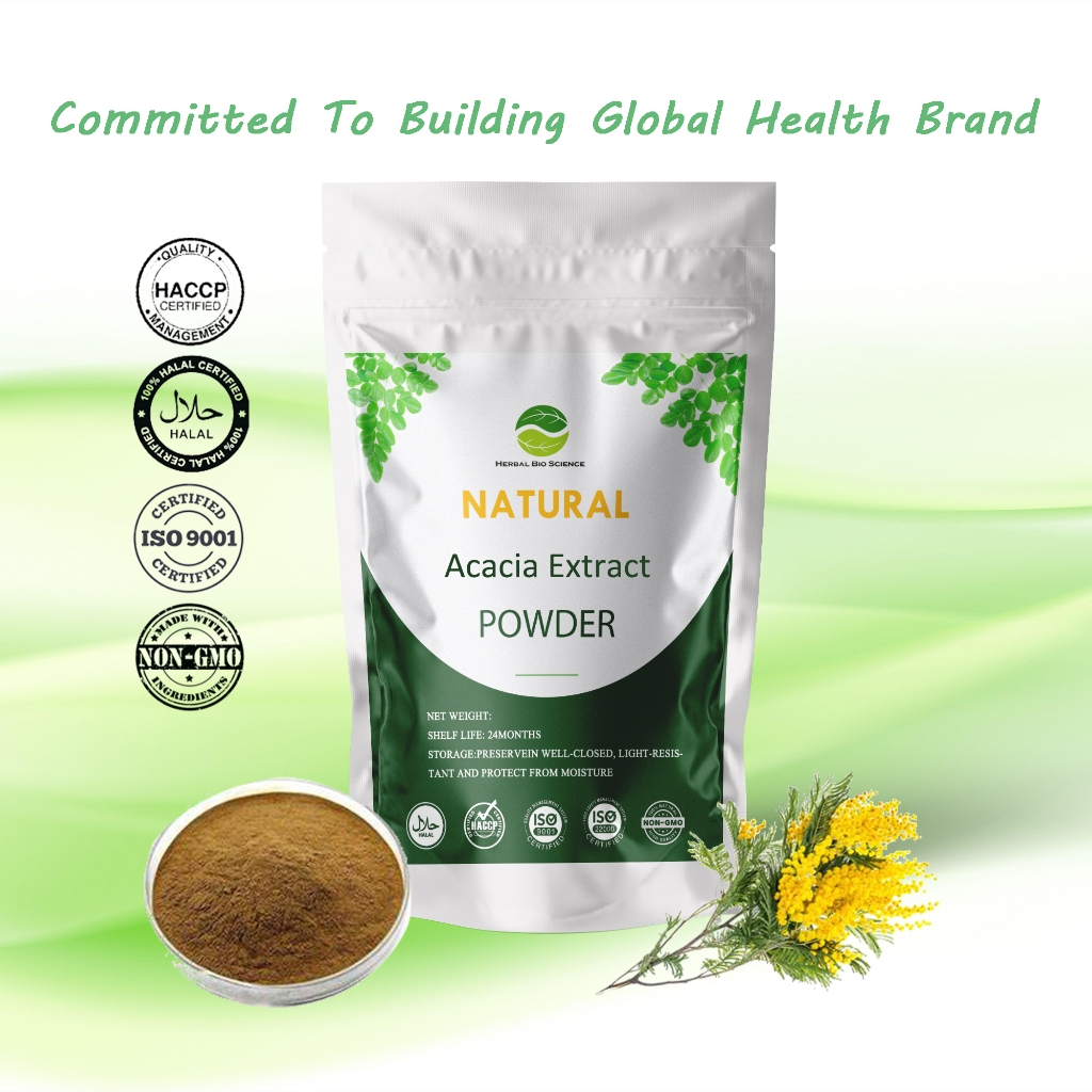 【Natural】Acacia Extract Powder/Reduce "bad" Cholesterol Levels/Support Cognitive Function/Aiding In Detoxification-Kosher & HALAL Certified