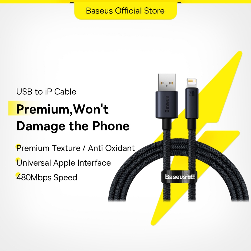 Baseus USB Cable for i 14 13 Pro Fast Charge for iPhone Cable USB Data Sync Cable Phone Charger Cable Wire Cord
