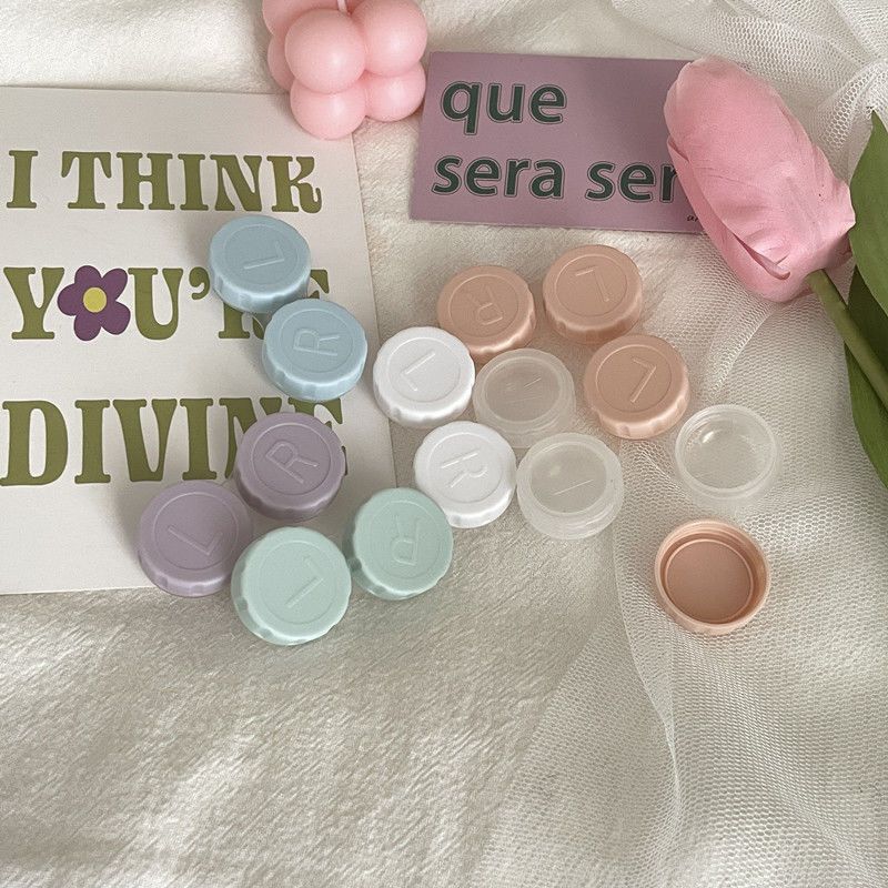 Glasses Cosmetic Contact Lens Box for Colored Eyes Travel Eyewear Accessories Kit Holder Lens Container
