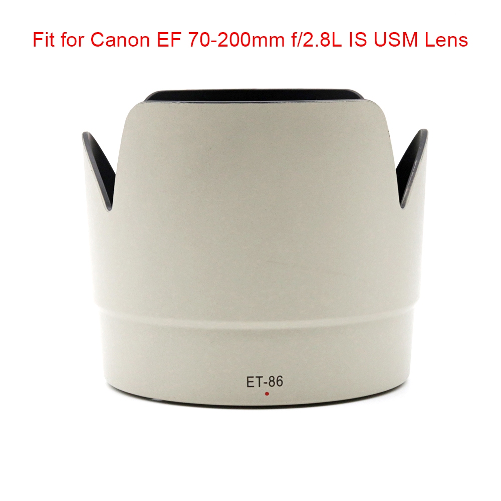 ET-86 77mm Petal Lens Hood Lens Shade for Canon EOS EF 70-200mm F/2.8L IS USM White NP4377
