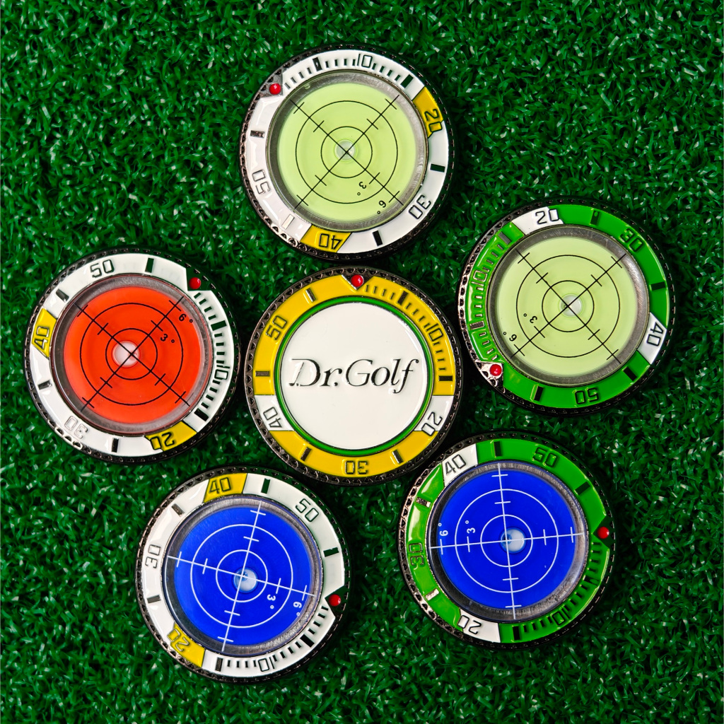 3.5cm Dr.Golf High Quality Water Level Golf Ball Marker Portable Golf Green Slope Putting Level Golfer Accessories