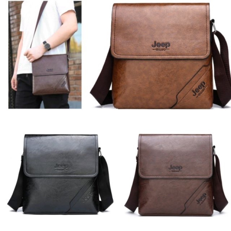 Jeep Men Travel Office Outer Sling Shoulder Bag Men Man Handbag Tote Beg Lelaki