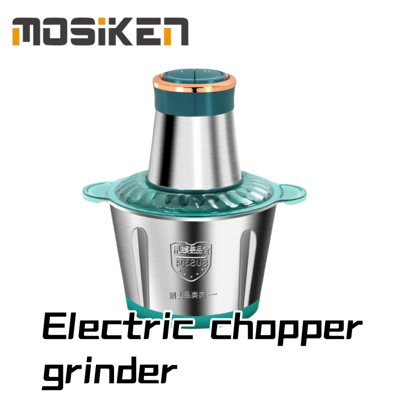 2L/3L 2 Speeds 304 Stainless Steel Electric Chopper Meat Grinder Meat Cutter Household Electric Food Chopper Meat Blender Garlic