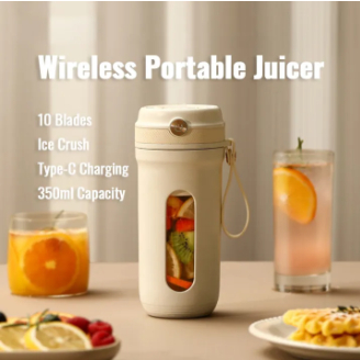 Portable Cup Juicer 10 Blades 2 Motors 3000 mA Small Home Electric Fruit Blender Multifunctional Cup Juicer Automatic Juicer