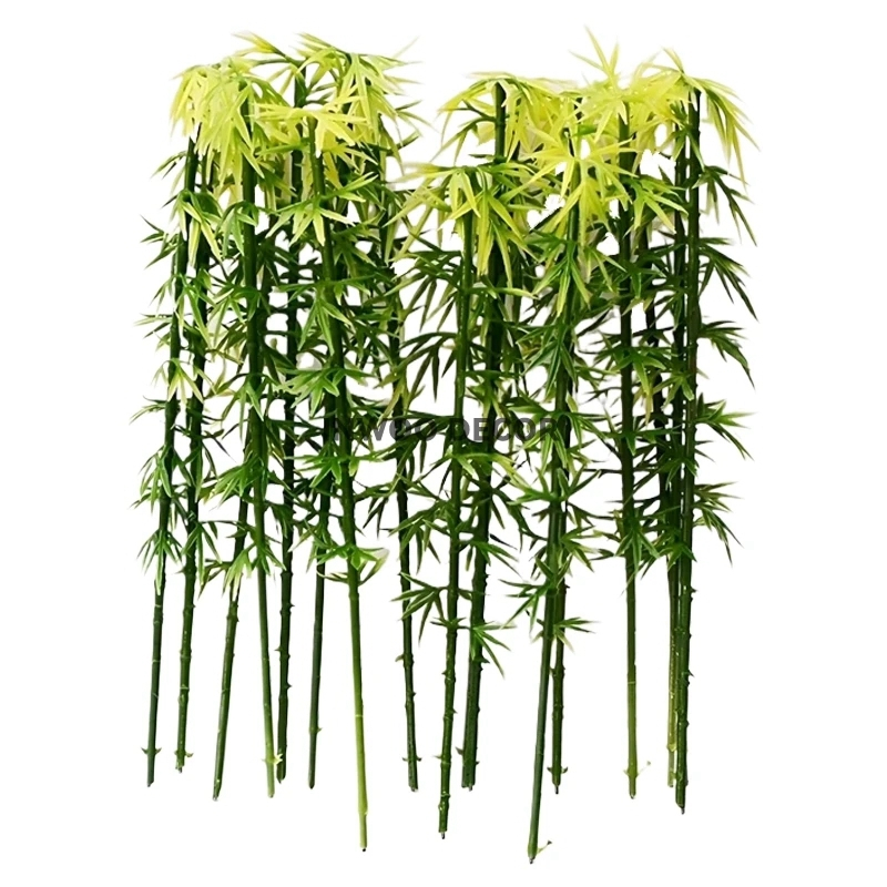 6cm to 15cm Mini Artificial Fake Bamboo Plastic Plants Landscaping Model Ornaments Miniature PVC Tree Sandbox Bonsai Fairy Garden Home Decoration Accessories