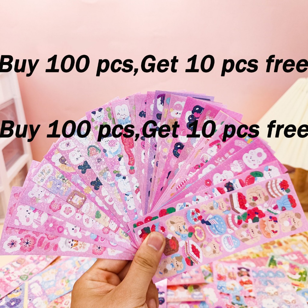 1pc kawaii cute cartoon stickers, animated stickers, handbags, material stickers, DIY decorative art&school supplies, stationery, notebooks, diaries, embellishments