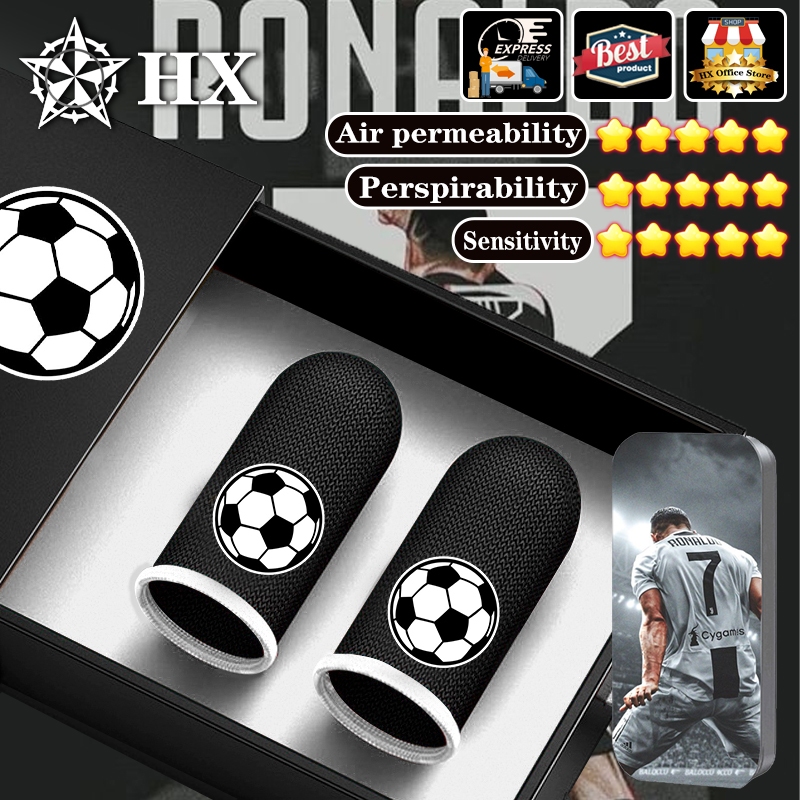 HX 2024 FIFA Football World Cup No.7 Ronaldo Fiber Breathable Game Controller Accessories SweatProof Gaming Thumb Sleeve.