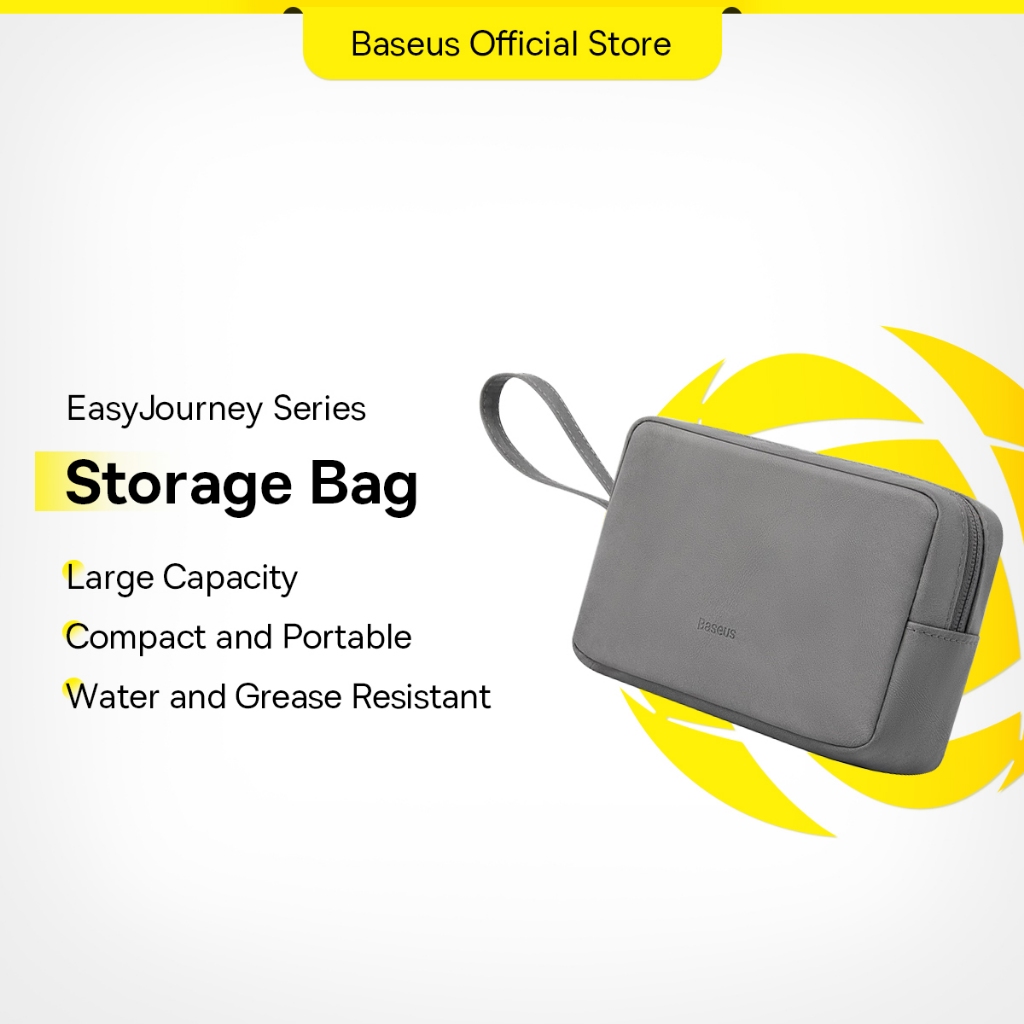 Baseus Large Capacity Storage Bag for Wired Headphones Earphone USB Cable Cell Phones Charger PC Digital Accessories Bag