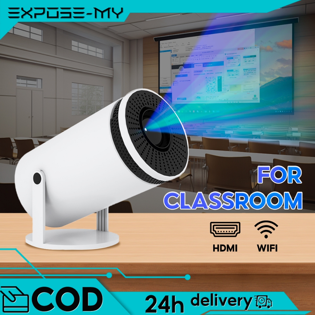 EXPOSE FHD 4K Portable Projector 8000 Lumens HDMI For Laptop & Classroom