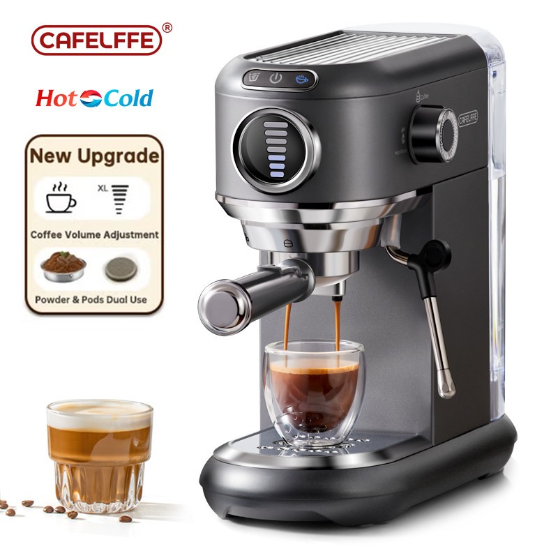 Cafelffe Espresso Machine With Milk Frother Steam Wand, Professional Coffee, Cappuccino, Espresso, Latte, Macchiato Maker for home