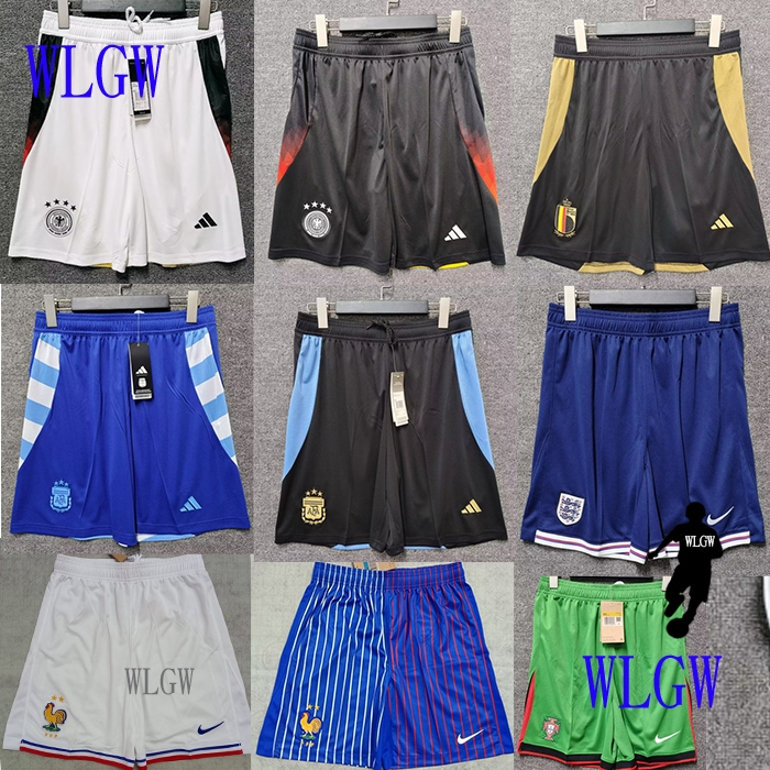 【WLGW】Football Jersey 2024-2025 Argentina Germany France England Italy Shorts Jersey Soccer Jerseys Men Shorts