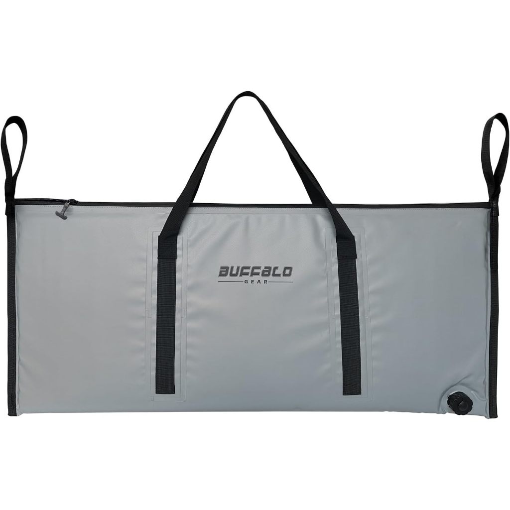 Buffalo Gear Insulated Fish Cooler Bag, Leakproof Fish Kill Bag, 40in, 48in Waterproof Fish Bags