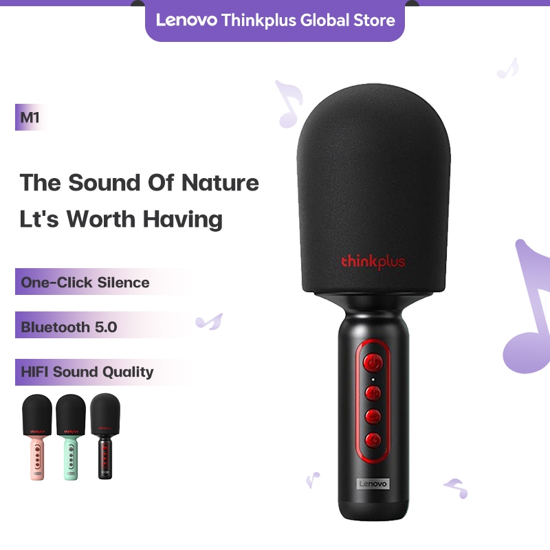 Lenovo M1 Wireless Microphone karaoke Speaker all -in -one Portable Recording Handheld set KTV home singing