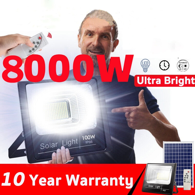 solar spotlight outdoor Suitable for indoor and outdoor IP67 waterproof 1000w solar light warm white solar light solar light outdoor lampu solar paling terang solar lights