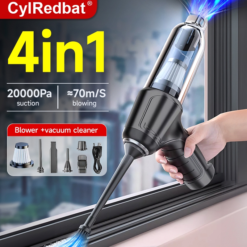 CylRedbat 4in1 Cordless Vacuum Cleaner 20000Pa Air Duster 60000RPM Blower Wireless Vacuum Cleaner Car Vacuum Cleaner 吸尘器 鼓风机