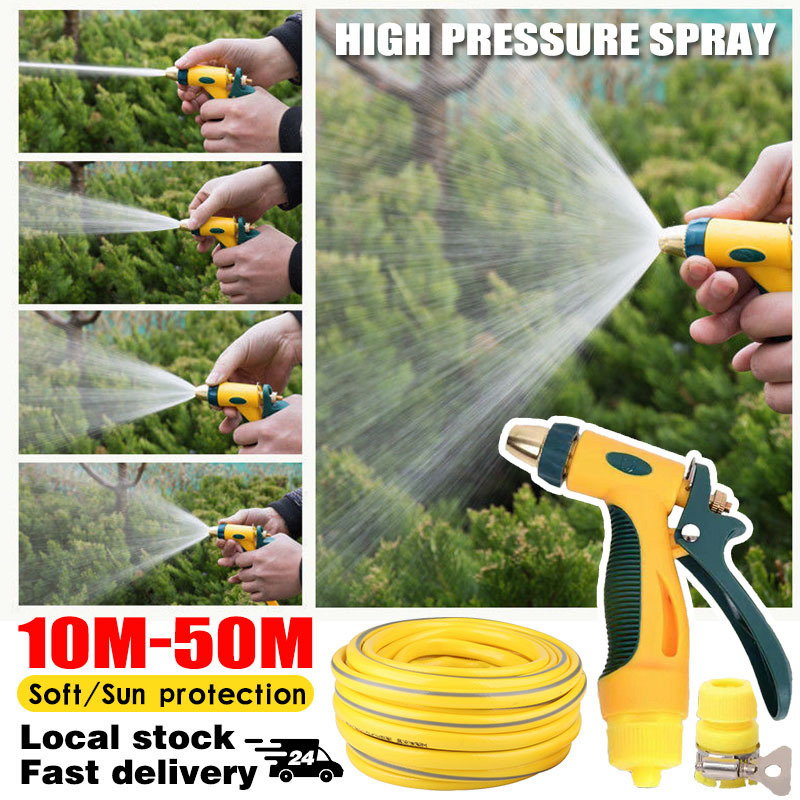 10-50M Portable outdoor Car Washing Water Gun Nozzle Garden Hose Water spray car wash gun High pressure water spray gun