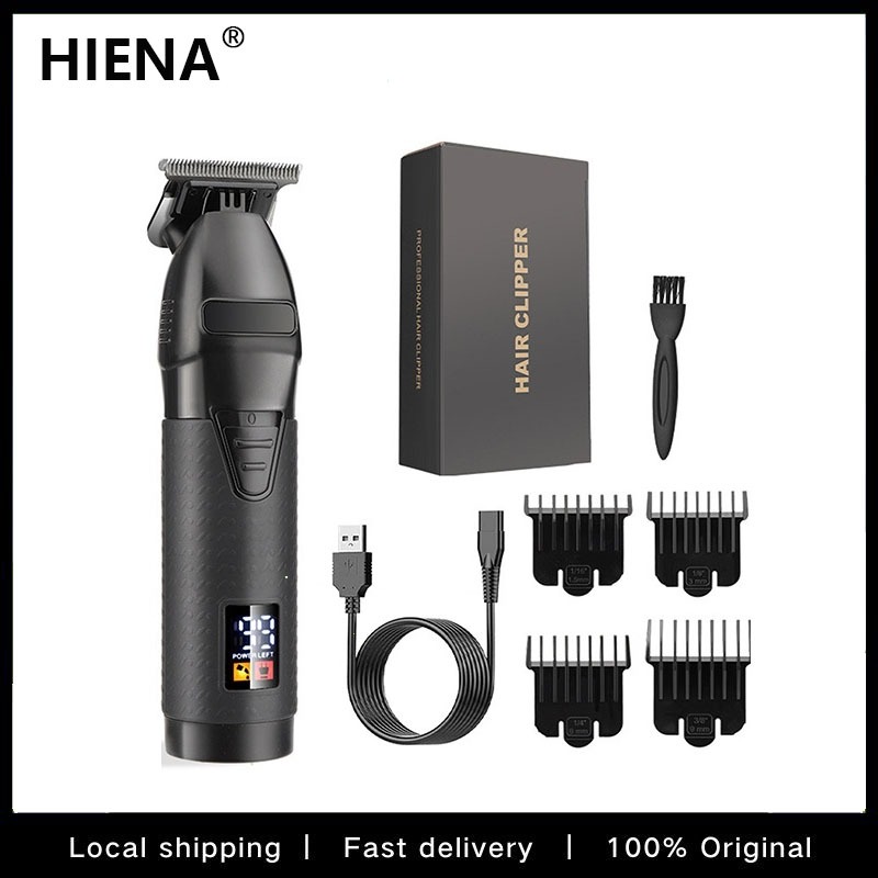 HIENA LCD Display T9 Electric Hairber 0mm Shaver Hair Trimer Home Appliances Travel Barber Razors Shaving Machine for Men Trimmer Man