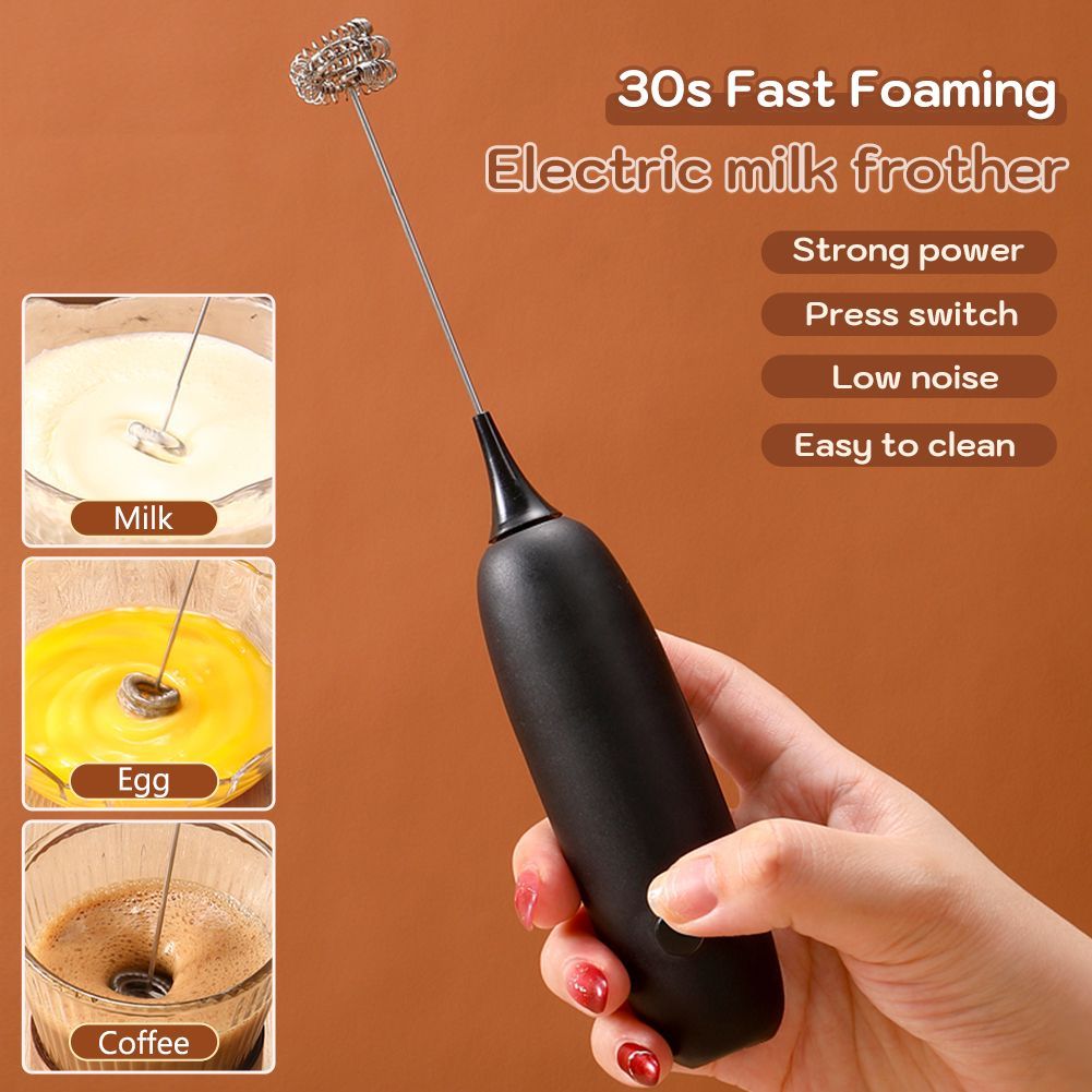 TIMECAFE Electric Milk Frother Handheld Mixer