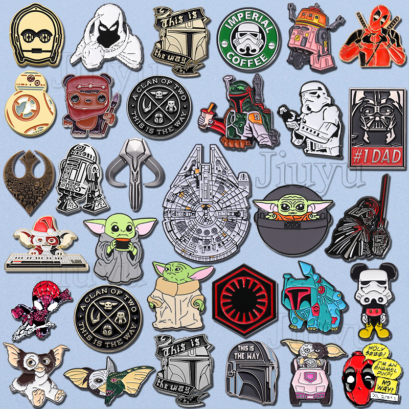 Star Wars Pin Cool Badge Pin Men Women's Brooch Backpack Jeans Badges Brooches for Clothing Badges Jewelry Accessory Fans Gift