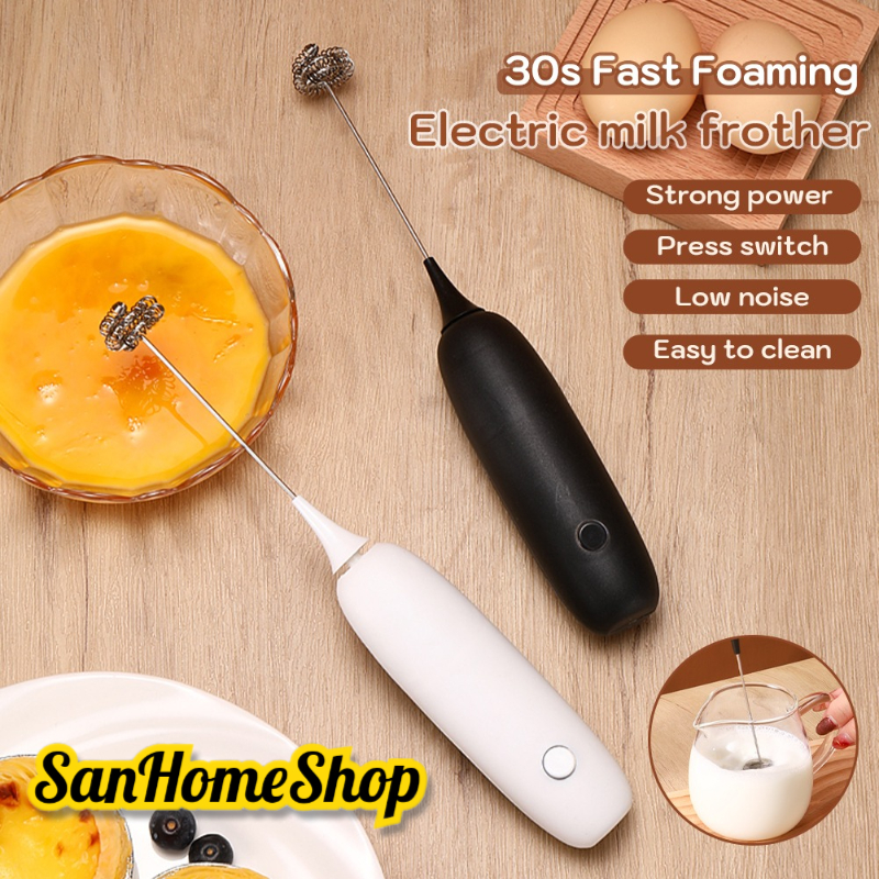 SanHome Electric Milk Frother Handheld Mixer