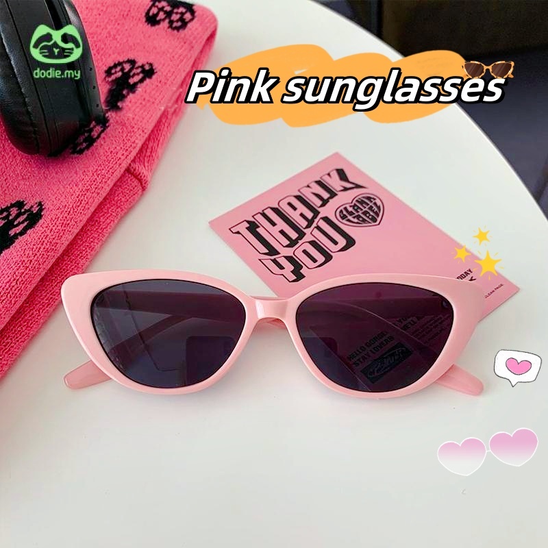 Dodie Fashionable Pink Cat Eyes Retro High-end Glasses Internet Celebrity Photo Sunglasses