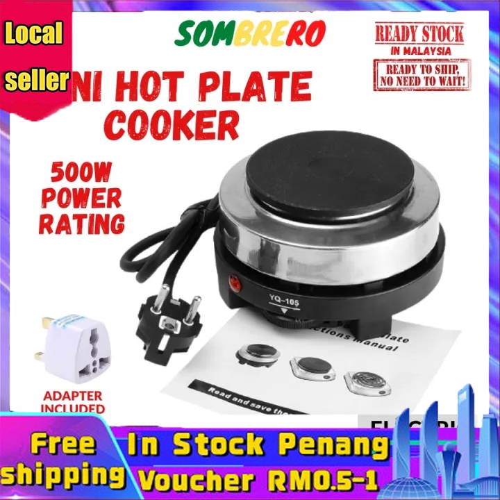 Mini Electric Hot Plate Cooker Electric Stove 500W Heating Cooking Coffee Tea Milk Multifunction Portable Stove Top