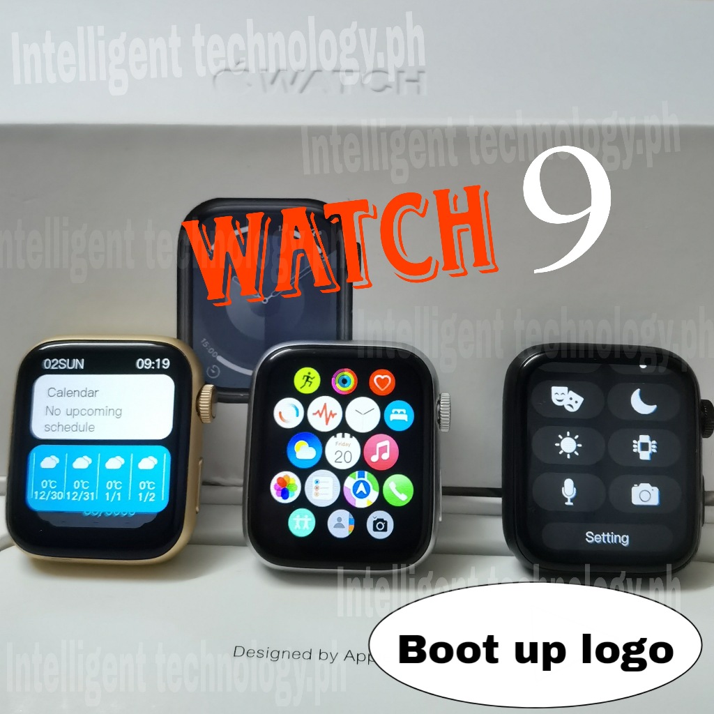 2024 Watch 9 Boot up logo Smartwatch Men's 2.02-inch 45mm Wireless Charging Bluetooth call women's watch