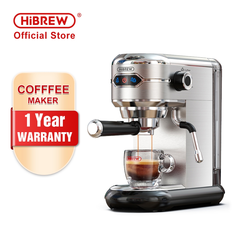 Hibrew Espresso Machine Milk Frother Integrated Steam Espresso Single Coffee Machine 19Bar High Pressure Extraction Hot and Cold Mode Multifunctional Household Commercial