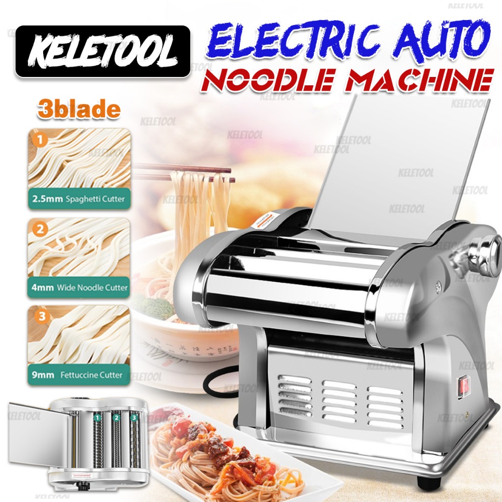 Noodle maker mesin meemesin buat mee  Electric Pasta Maker Machine Dough Dumpling Currypuff Noodle Maker Machine Mesin Mee Serbaguna 面条机