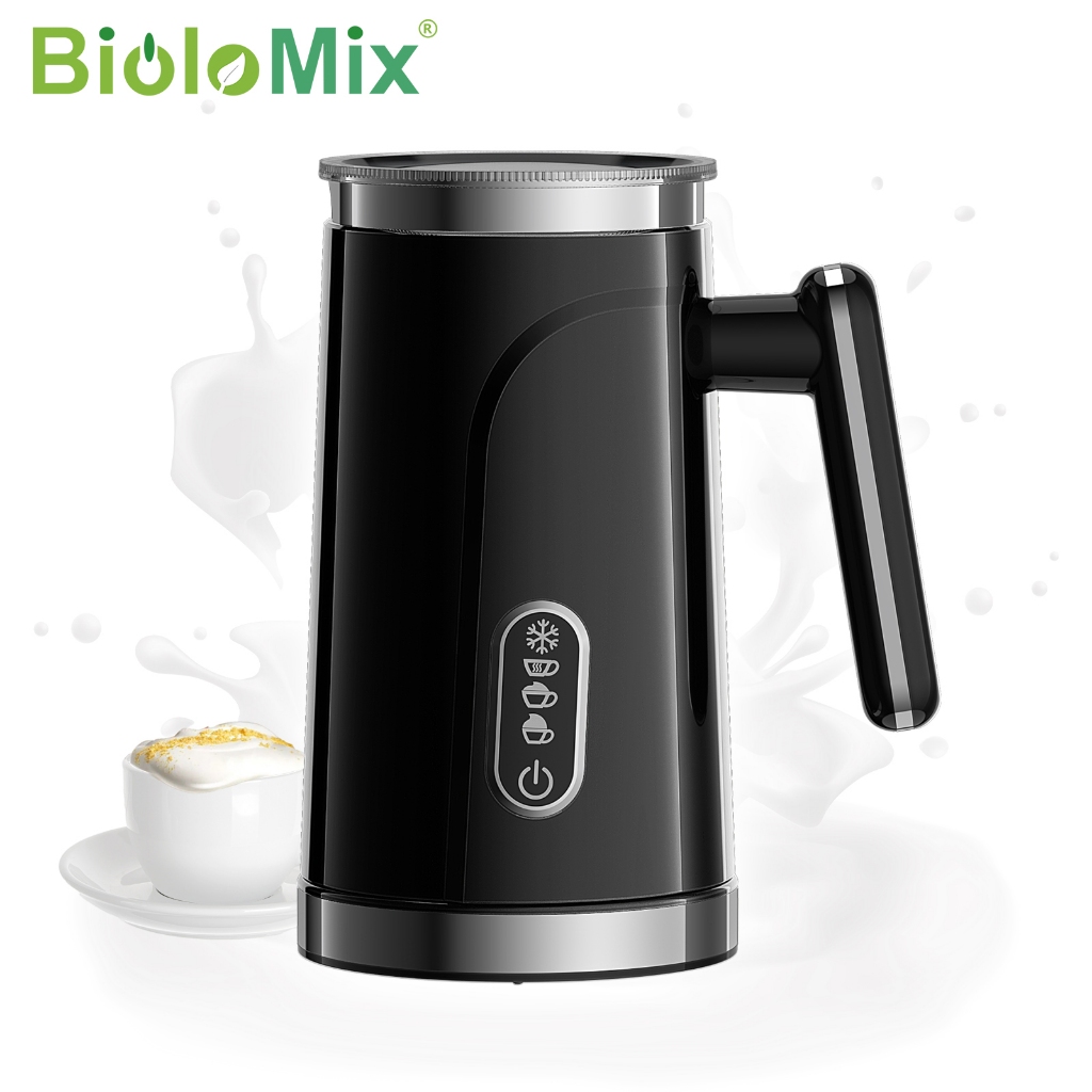 BioloMix,4 in 1 Automatic Hot and Cold Milk Frother Warmer for Latte, Foam Maker, Hot Chocolates, Cappuccino