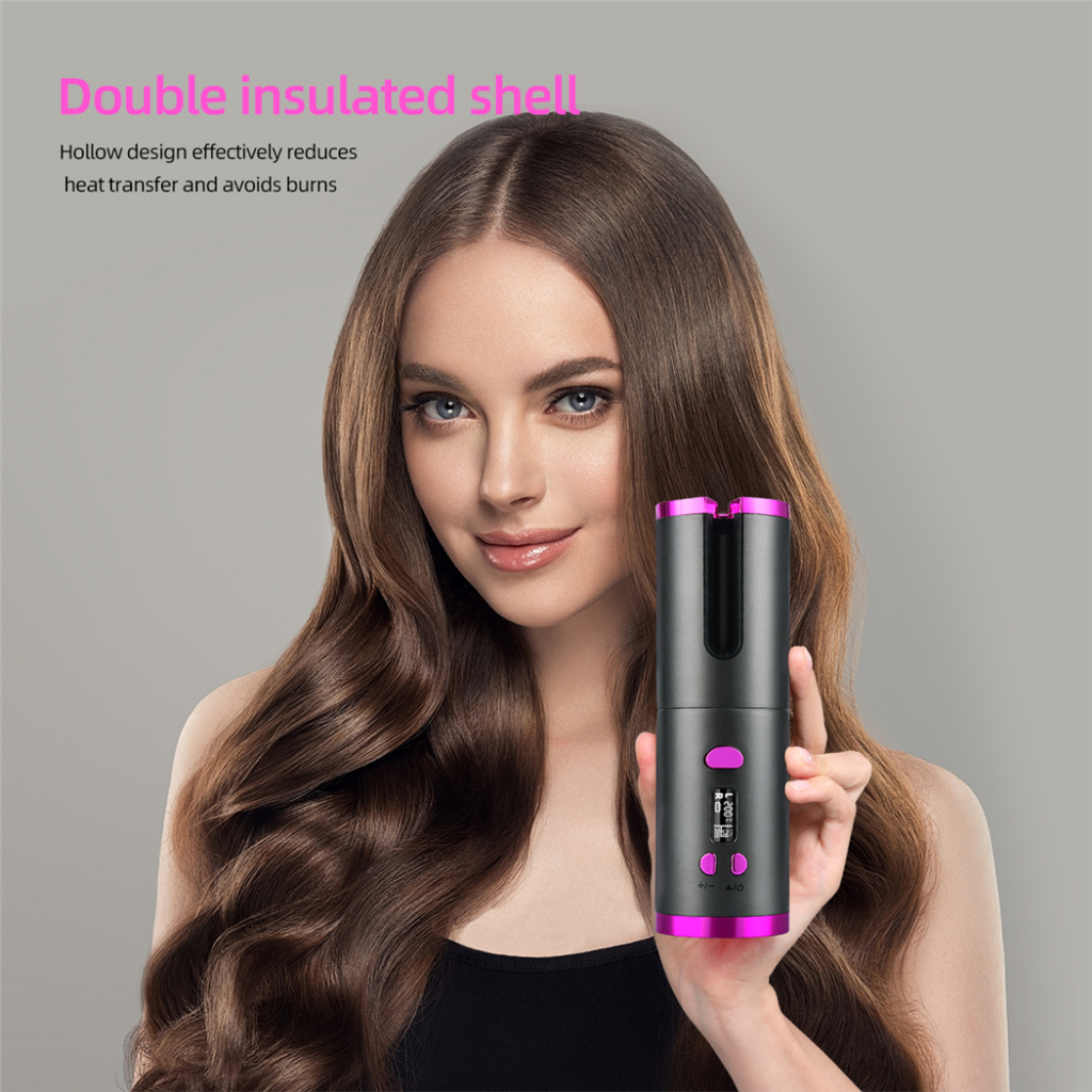 CkeyiN Portable Wireless Automatic Hair Curler Usb Rechargeable With Hair Curler Wireless HC008G