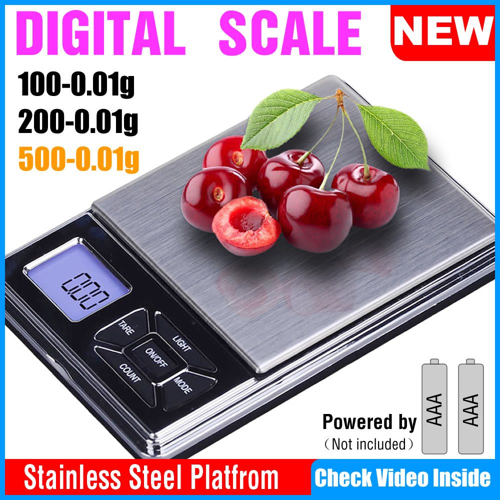 ⚡️Digital Scale 0.01g, Electronic Jewelry Scale for Gold Gem Coffee,Elegant Looking, Rubber Surface