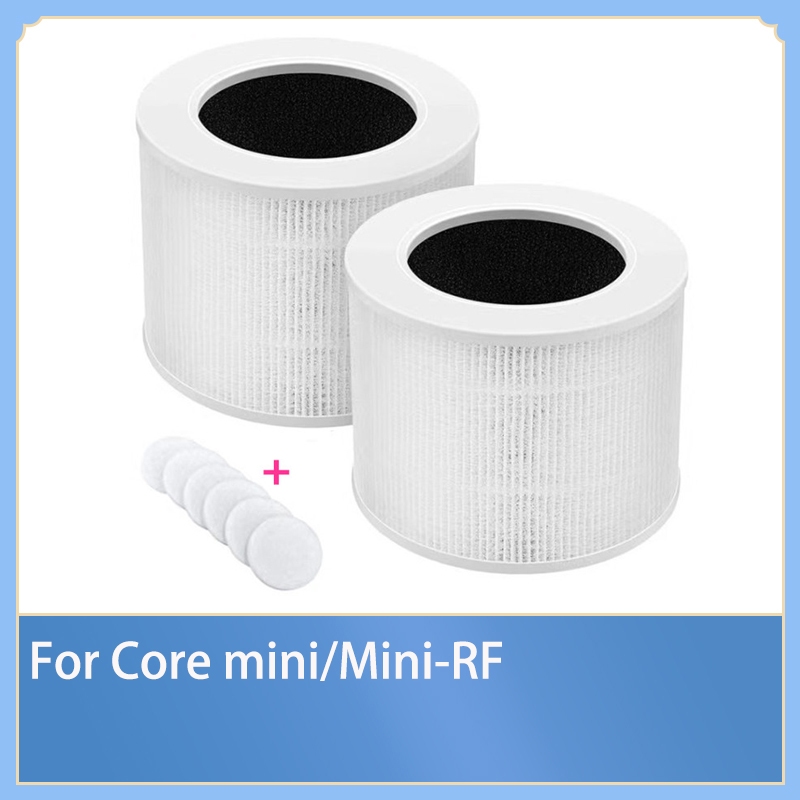 2pcs HEPA activated carbon filter Sponge For Levoit Core mini/Mini-RF air purifier spare parts replacement