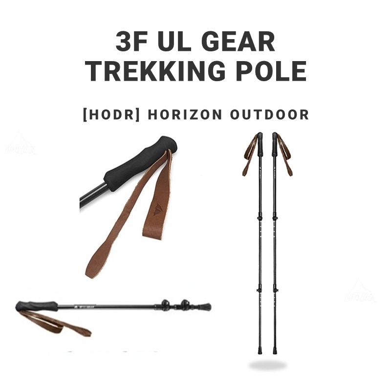 [HODR] 3F UL GEAR Carbon Fiber Folding Trekking Poles Tongkat Mendaki Ultra-Light Retractable Walking Pole Telescoping Hiking Staffs Outdoor Walking Sticks Compatible with Lanshan Tents Series