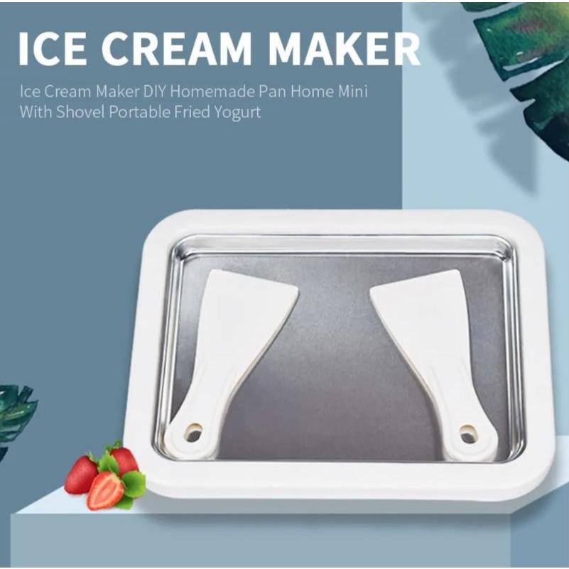 Instant DIY Ice Cream Frozen Yogurt Roll Maker Fried Ice cream Freezer Tray Machine Plate Kitchenware