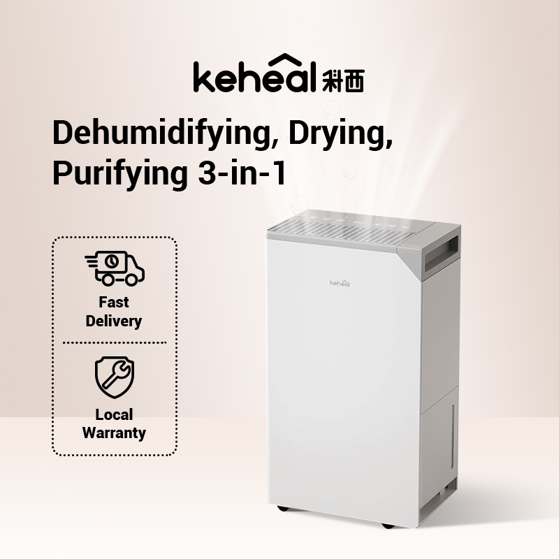 Keheal 20L Dehumidifier 120m² Household Bedroom Dehumidifier Air Purifying Low Noise Moisture Absorption Dry Moisture-Proof Dehumidifier Eliminator/家用除湿机【warranty 6 months】