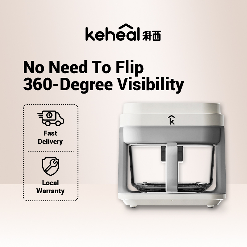 Keheal FR1 Visible Air Fryer Cooker 5.5L Large Capacity Quick Frying Without Flipping  Multifunctional Fully Automatic Electric Oven/penggoreng udara/空气炸锅【warranty 6 months】