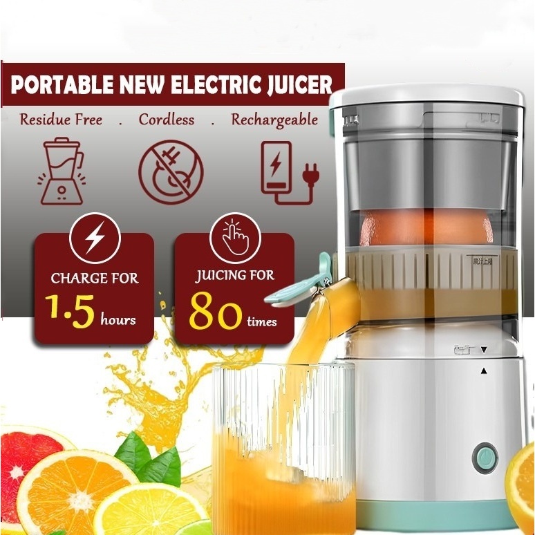 Electric Wireless Portable Juicer 3000mAh USB Rechargeable Juice Blender Juice Maker