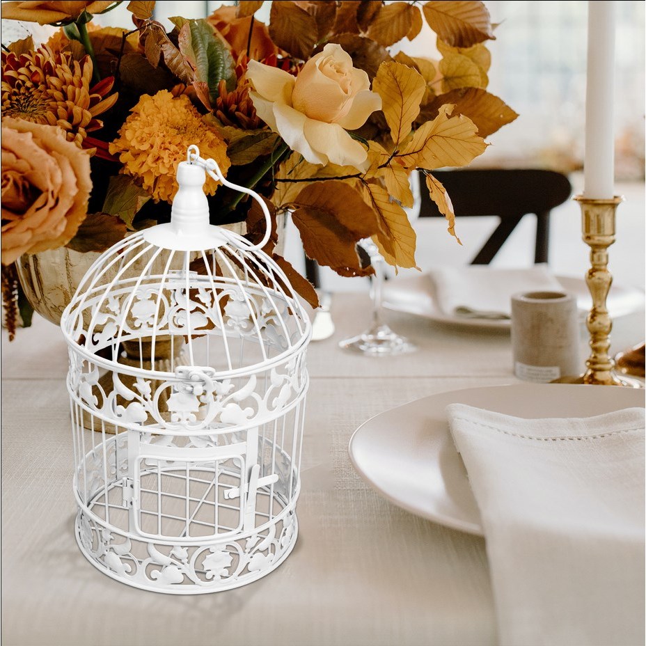 Bird Cage Decor Vintage Candle Wedding Holder Metal Decorative Birdcage Rustic Home Outdoor Flowersdeko Hochzeit Centerpieces