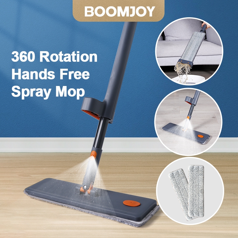 BOOMJOY 360 Rotation Handwashing Jesun Spray Mop Microfiber Pad 喷水拖把