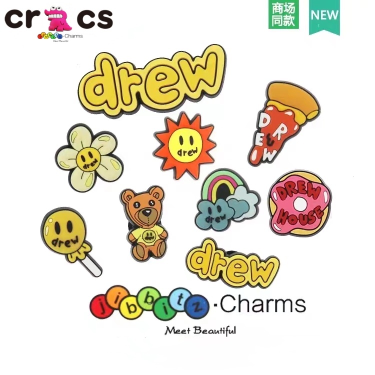 Cross Shoe Accessories Cute Cartoon Pattern DIY Shoe Hole Decorative Buckle Accessories Cross Sandals
