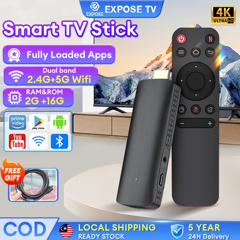 TV Stick Android 12.0 TV Box 4K Resolution Portable Control Streaming Device WiFi Remote for all TV