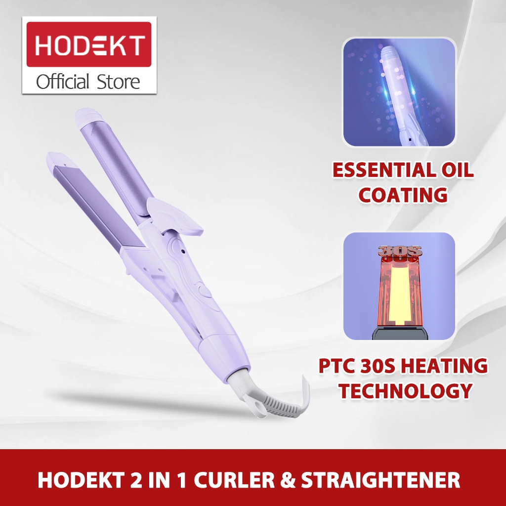 HODEKT 2 In1 Hair Straightener And Curler Iron Professional Hair Straightening Iron