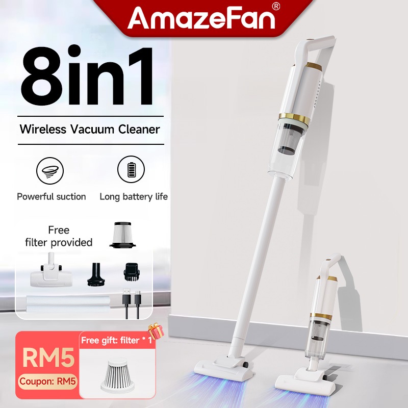 AmazeFan 8in1 Vacuum cleaner Wireless Wet And Dry dual Use Household Vacuum Cleaner 吸尘器