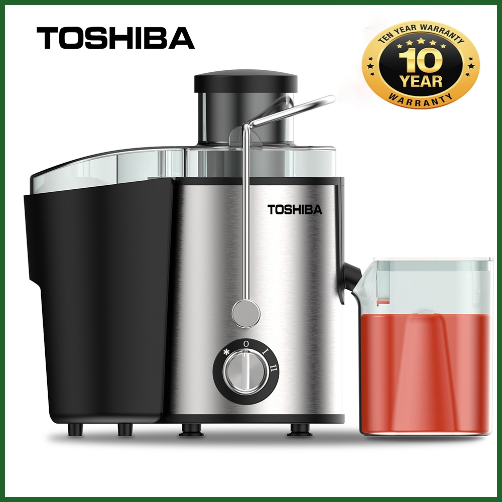 【New】Toshiba household juicer stainless steel fruit and vegetable juicer residue juice separation cooking machine