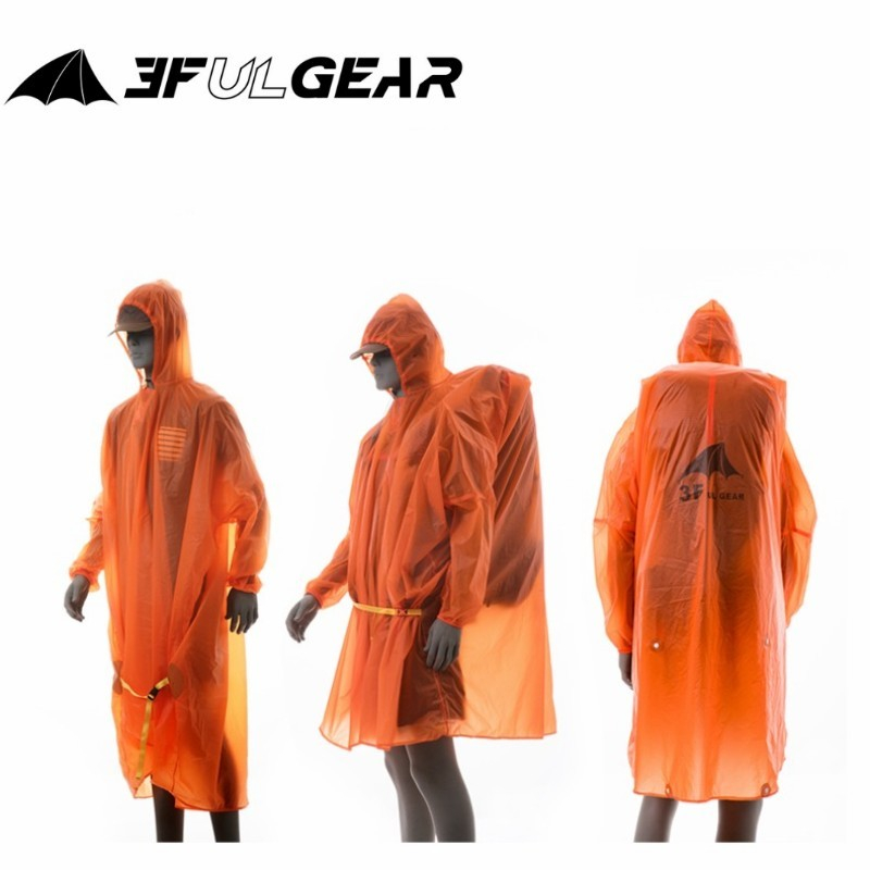 3F UL Gear Lightweight Raincoat Outdoor Hiking Travel Cycling Windproof Rainproof 15D Nylon Raincoat