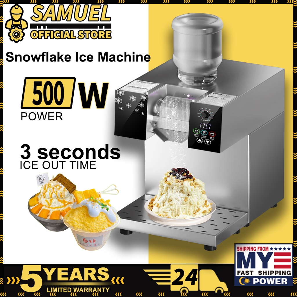 Snowflake ice machine 500W Ice comes out in 3 seconds Commercial ice crusher shaved ice maker dessert ice cream machine 雪花制冰机