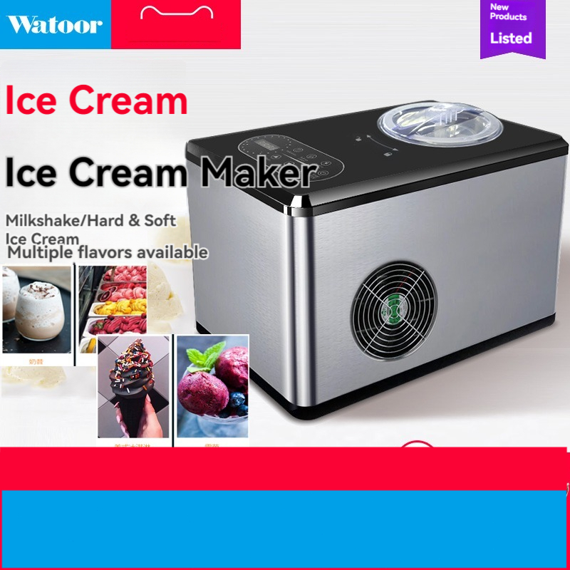 Ice Cream Maker Gelato Automatic Compressor Fast Household Production Small Mini Ice Cream Maker