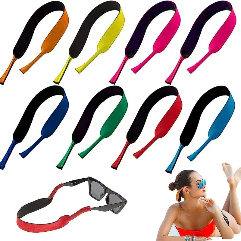 1 Pc Floating Chain Glasses Straps Lanyard / Men&Women Soft Neoprene Eyeglass Support Strap /Adjustable Anti-dropping Diving Goggles Hanging Rope